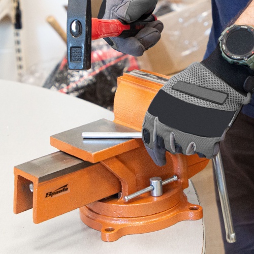 Тиски слесарные, 150 мм, поворотные, с наковальней Sparta фото 29