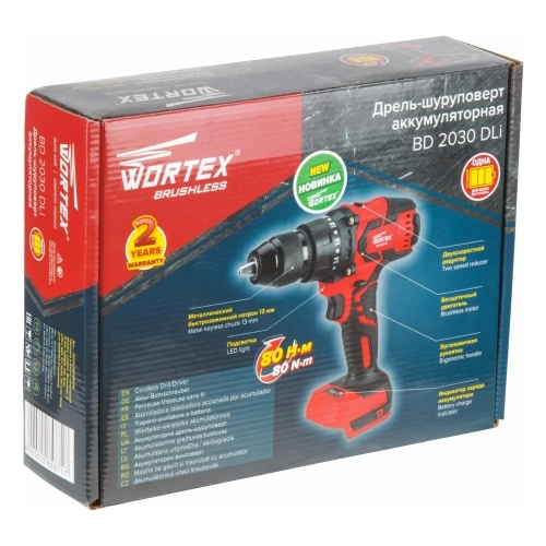 Аккумуляторная дрель-шуруповерт WORTEX BD 2030 Dli ALL1 BD2030Dli0029 фото 8