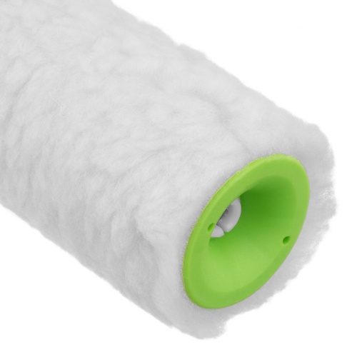 Валик с натуральным мехом, с ручкой, 250 мм, ворс 12 мм, D 48 мм, D ручки 6 мм, Сибртех фото 4