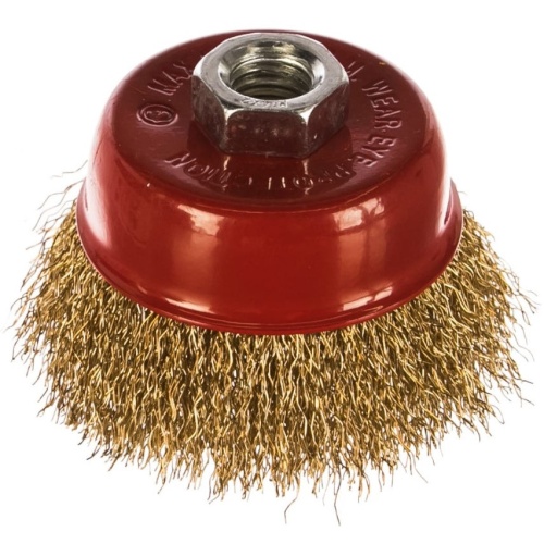 Корщетка-чашка Fit 39267стальная волнистая М14 75 мм