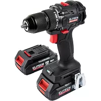 Аккумуляторная дрель Elitech CD 20SL2 (20В, 2х2Ач, 60Нм, BL) HD 205717