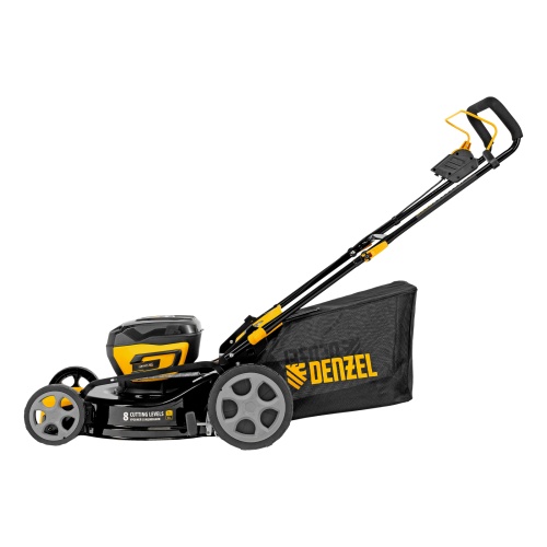 Газонокосилка аккумуляторная бесщет. DLM-460, 460 мм, травосб. 65 л., Li-Ion, 40 В Denzel фото 7