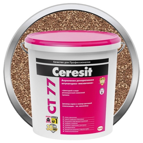 Штукатурка акриловая декоративная Ceresit CT 77 Мозаичная Sierra 5 25 кг