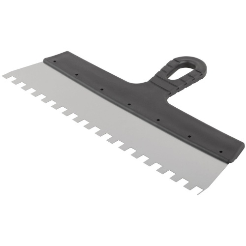 Шпатель зубчатый Курс Рос 06615 фасадный зуб 10 мм 350 мм фото 3