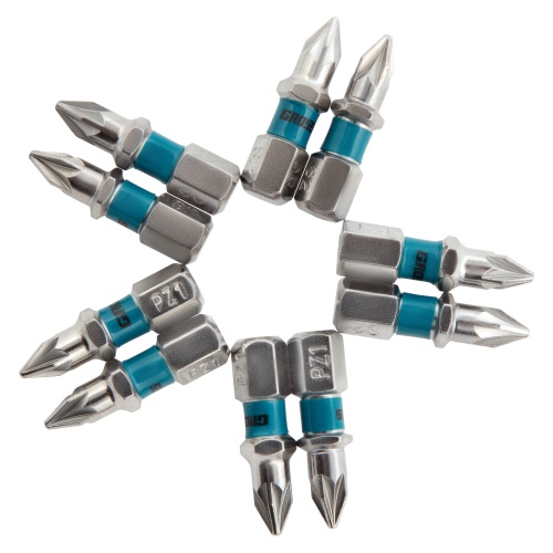 Бита РZ1 х 25, сталь S2, 10 шт. Gross фото 7