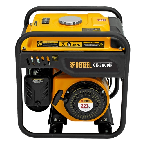 Генератор инверторный GK-3800iF, 3,8 кВт, 230 В, ручной старт DENZEL фото 5