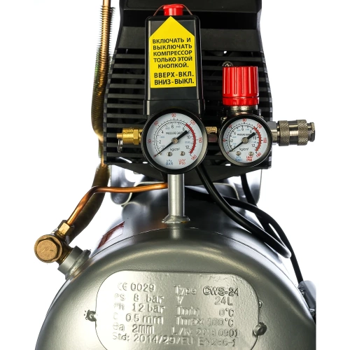 Безмасляный поршневой компрессор QUATTRO ELEMENTI SENZA-24 770-223 фото 5