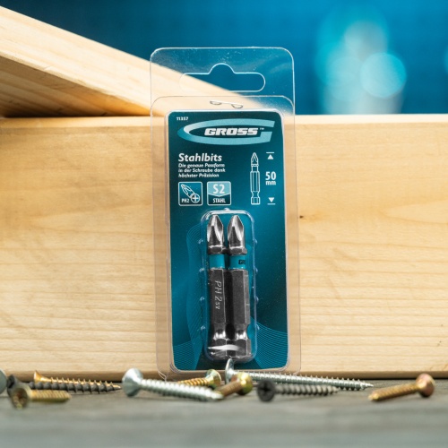 Бита РН2 х 50, сталь S2, 2 шт. Gross фото 8