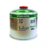 Газовый баллон Turbojet ПРОПАН-БУТАН 500 г, резьба 7/16 TJ800PB
