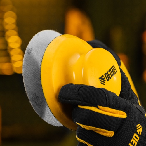 Брусок для шлифования, круглый, 125 мм, с "липучкой"// Denzel фото 9