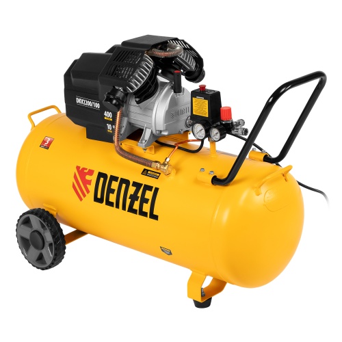 Компрессор воздушный DKV2200/100, Х-PRO 2.2 кВт, 400 л/мин, 100л Denzel фото 2 Компрессор воздушный DKV2200/100, Х-PRO 2.2 кВт, 400 л/мин, 100л Denzel фото 2