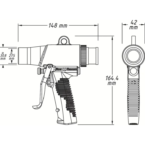 Пистолет для обдува и всасывания HAZET 9043N-10 фото 8