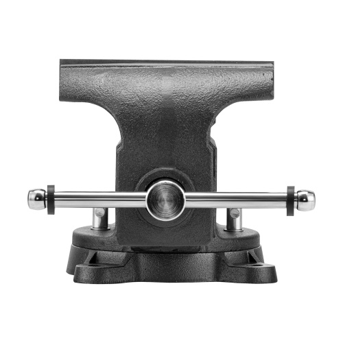 Тиски слесарные BVH-200, 200 мм, поворотные, стальная направляющая, с наковальней //Denzel фото 10