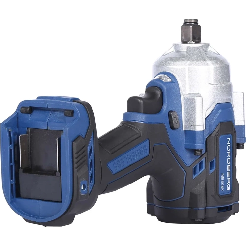 Аккумуляторный гайковерт NORDBERG 1/2", 21В, 1000 Нм с двумя 4A акк. и зар. уст-вом 1,8A, в кейсе NE808K фото 8 Аккумуляторный гайковерт NORDBERG 1/2", 21В, 1000 Нм с двумя 4A акк. и зар. уст-вом 1,8A, в кейсе NE808K фото 8