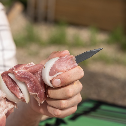 Шампур плоский, 650х10х2,5 мм, с деревянной рукояткой, нерж. сталь, Camping// Palisad фото 6