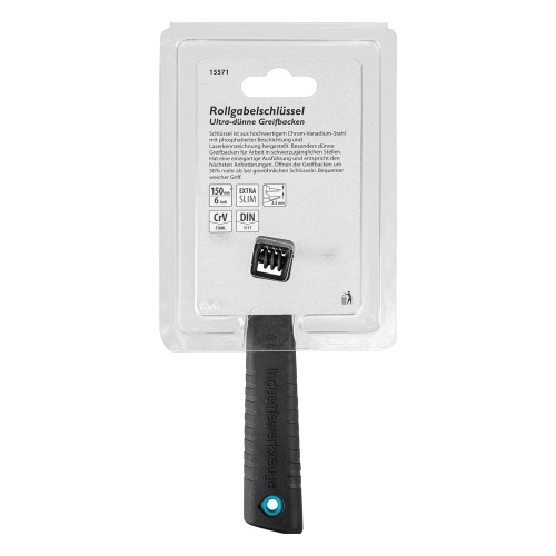 Ключ разводной, 150 мм, CrV, ультратонкие губки Gross фото 7