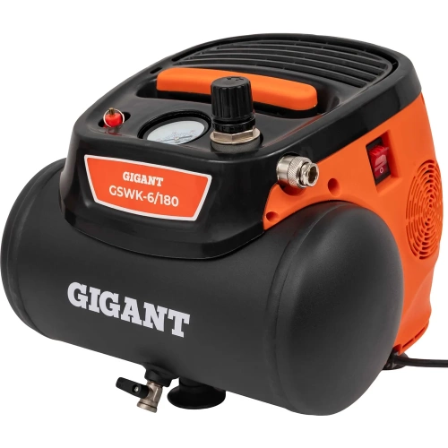 Безмасляный малошумный компрессор Gigant GSWK-6/180 фото 6