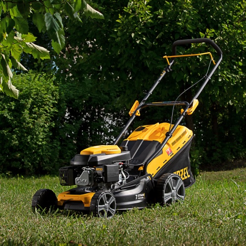 Газонокосилка бензиновая GLD-460, 146 куб.см, ширина 46 см, ручная, 7 уровней, травосборник 50 л Denzel фото 19