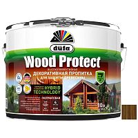 Пропитка декоративная для защиты древесины Dufa Wood Protect орех 9 л
