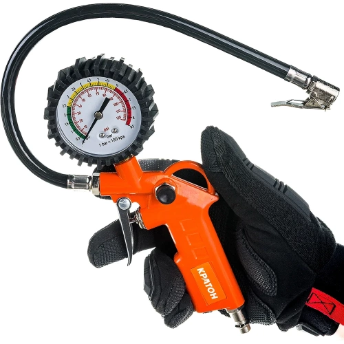 Пистолет с манометром для подкачки шин Кратон TIG-01 3 01 02 034 фото 4 Пистолет с манометром для подкачки шин Кратон TIG-01 3 01 02 034 фото 4