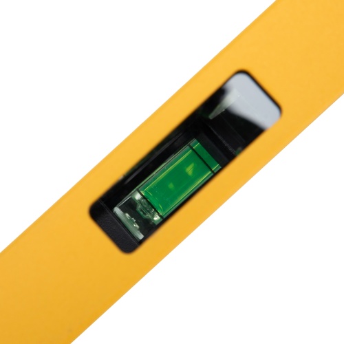 Уровень алюминиевый, магнит, фрезерованный, 3 глазка (1 зеркал.) 0,5 мм/м, 1000 мм Denzel фото 11