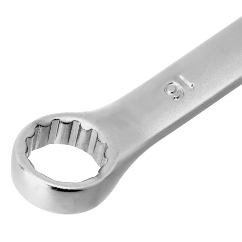 Ключ комбинированный, 16 мм, CrV, матовый хром Stels фото 4