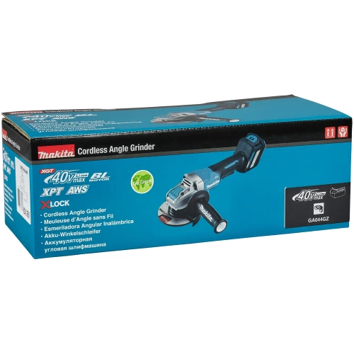 Машина шлифовальная угловая аккумуляторная Makita XGT BL 40В GA044GZ01 фото 10