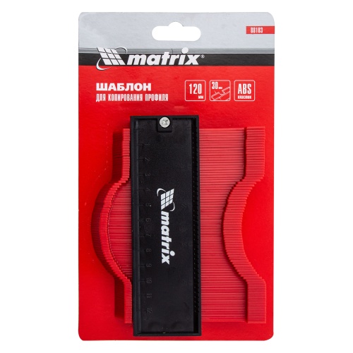 Шаблон для копирования профиля 12 см, пластиковый Matrix фото 5