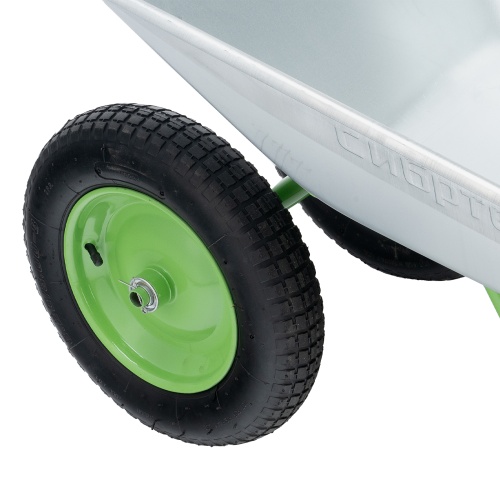 Тачка садовая, 2-х колесная, грузоподъемность 120 кг, объем 65 л Сибртех фото 8
