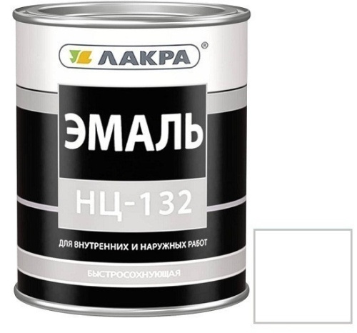 Эмаль Лакра НЦ-132 глянцевая белая 0,7 кг