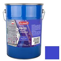 Эмаль Pufas Decoself ПФ-115 синяя 5 кг/3,7 л