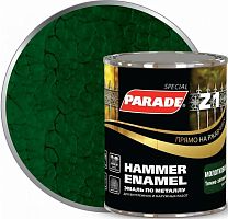 Эмаль по металлу Parade Special Z1 молотковая 543-388 Л-С темно-зеленая 0,75 л