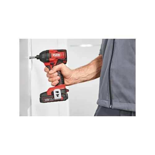 Трехскоростной ударный аккумуляторный шуруповерт FLEX ID 1/4" 18.0-EC/5.0 Set 504920 фото 8