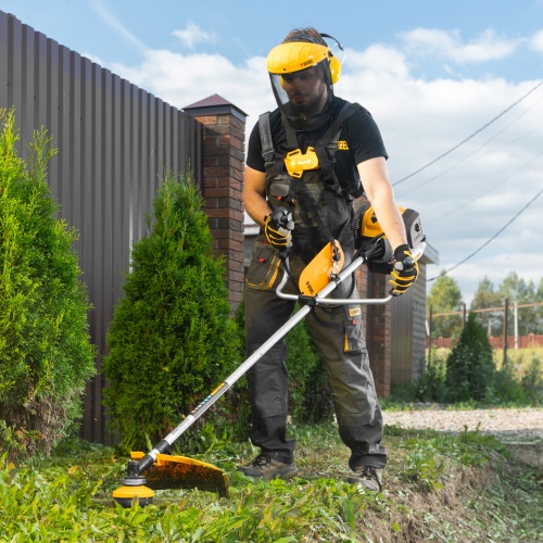 Триммер бензиновый DT 52, 52 см3, 3 л. с, неразъемная штанга, состоит из 2 частей Denzel фото 19