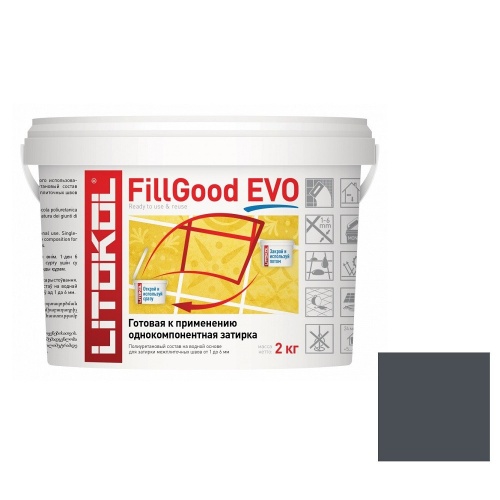 Затирка полиуретановая Litokol FillGood Evo F.140 Nero Grafite 2 кг Затирка полиуретановая Litokol FillGood Evo F.140 Nero Grafite 2 кг