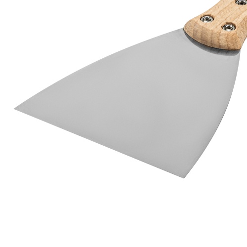 Шпательная лопатка из нержавеющей стали, 100 мм, буковая рукоятка, EFP Matrix фото 5