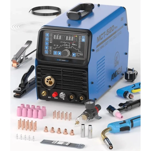 Инверторный сварочный аппарат ANDELI Многофункциональный MCT-520 PRO MIG TIG MMA ADL20-606 фото 3
