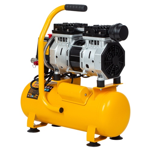 Компрессор DLS650/10 безмаслянный малошумный 650 Вт, 120 л/мин, ресивер 10 л Denzel фото 2
