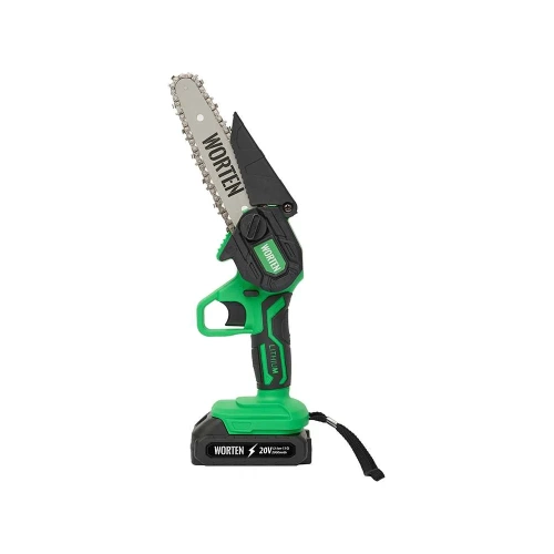 Пила цепная аккумуляторная WORTEN 20В, 2х2.0 Ач шина 15,2 см КА-90000348 фото 4 Пила цепная аккумуляторная WORTEN 20В, 2х2.0 Ач шина 15,2 см КА-90000348 фото 4