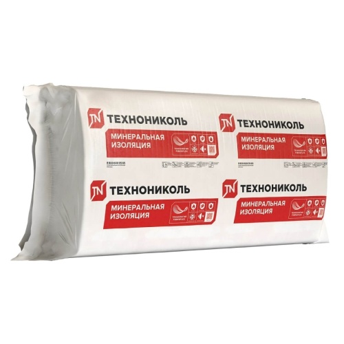 Плита минераловатная ТЕХНОНИКОЛЬ 37 PN Тёплый каркас ПРОФ, 1200x610x100 мм, 3,66 м2