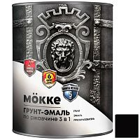 Грунт-эмаль алкидно-уретановая Mokke 00992 3 в 1 черная 2,7 кг