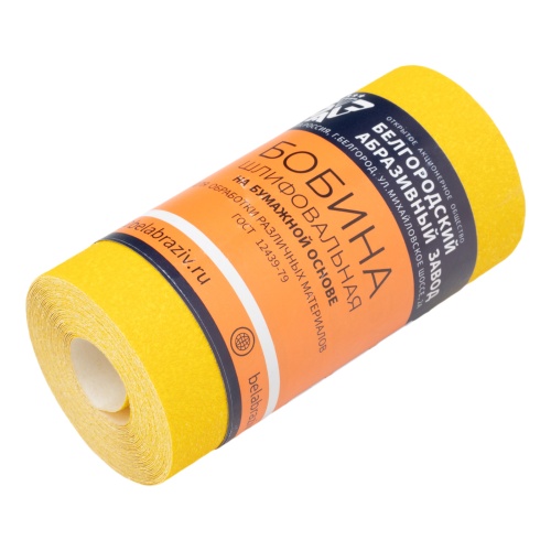 Шкурка на бумажной основе, LP41C, зернистость Р 80, мини-рулон 115 мм х 5 м, "БАЗ" фото 4