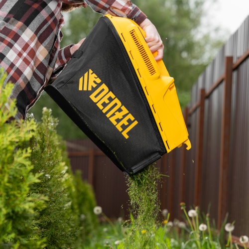 Газонокосилка бензиновая GLD-460SP, 146 куб.см, ширина 46 см, привод 7 уровней, травосборник 50 л Denzel фото 29