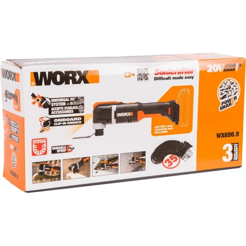 Аккумуляторный реноватор WORX Sonicrafter WX696.9 фото 7 Аккумуляторный реноватор WORX Sonicrafter WX696.9 фото 7