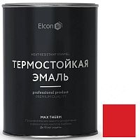 Эмаль термостойкая Elcon Max Therm 400 градусов красная 0,8 кг