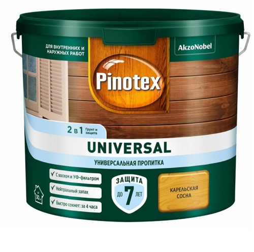 Пропитка 2 в 1 Pinotex Universal карельская сосна 2,5 л