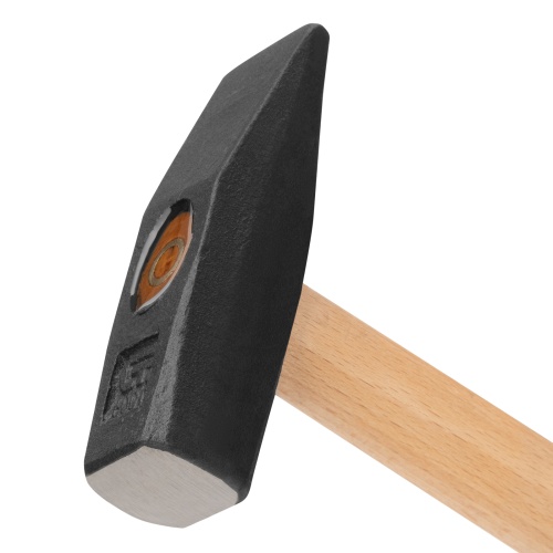 Молоток слесарный 600 г, квадратный боек, деревянная рукоятка Сибртех фото 3