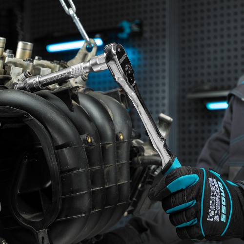 Ключ-трещотка 1/2", CrV, 90 зубьев, усиленный, хром Gross фото 9 Ключ-трещотка 1/2", CrV, 90 зубьев, усиленный, хром Gross фото 9