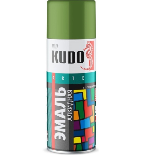 Эмаль аэрозольная универсальная Kudo KU-1008 фисташковая 520 мл