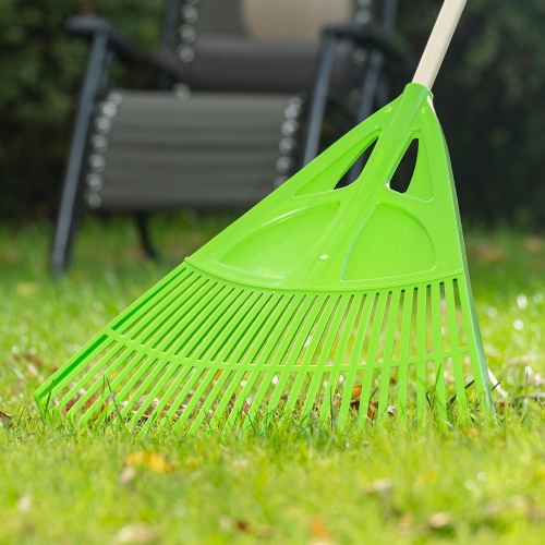 Грабли веерные пластиковые, 620 мм, 27 плоских зубьев, без черенка, Palisad фото 7